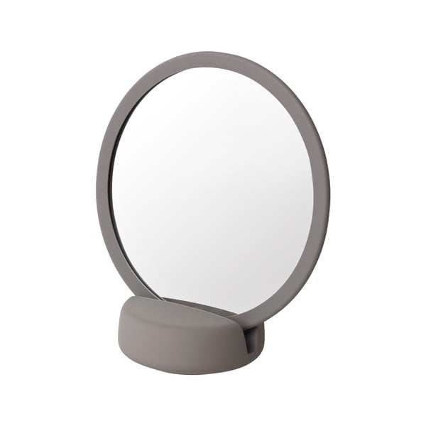 Sivo namizno kozmetično ogledalo Blomus, višina 18,5 cm