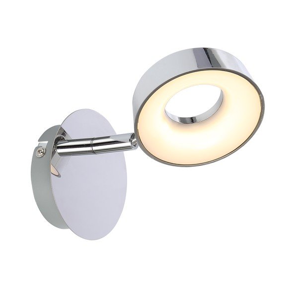 LED stenska svetilka v sijajno srebrni barvi Isla – Candellux Lighting