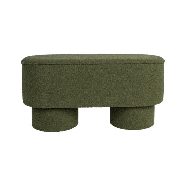 Zelena klop iz tkanine bouclé Marcos – White Label