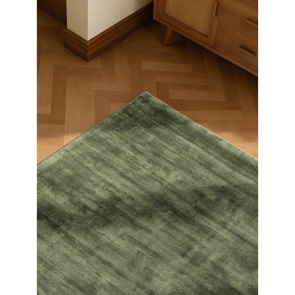 Zelena ročno tkana viskozna preproga 80x150 cm Noemi – Vikosa-image-3