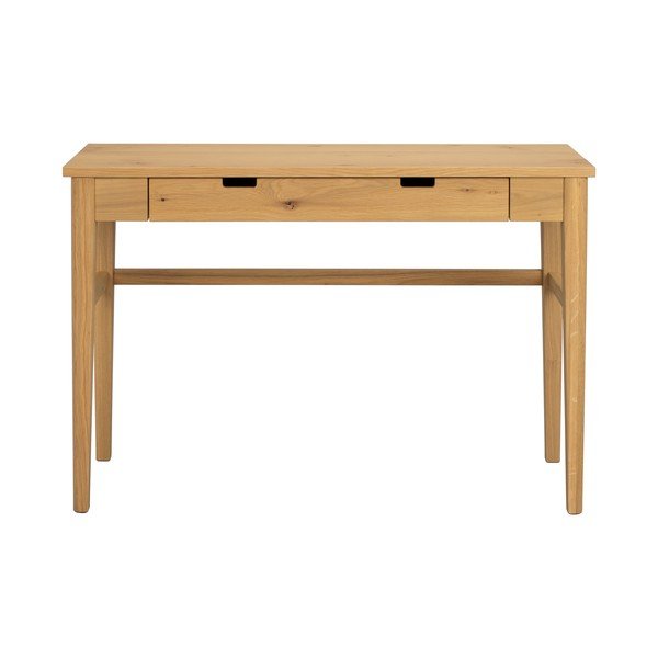 Stranska mizica z mizno ploščo v hrastovem dekorju v naravni barvi 40x110 cm Garrison – Rowico-image-4