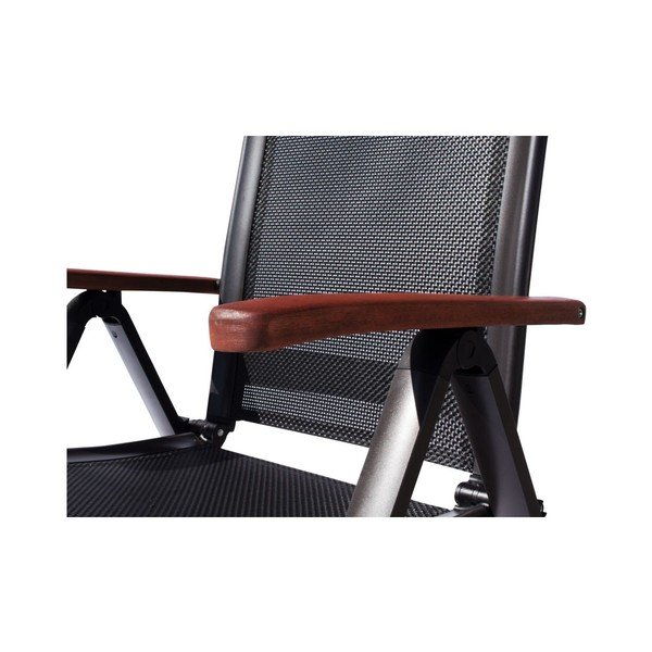 Črni kovinski vrtni ležalnik Ass Comfort - Sun Garden-image-1