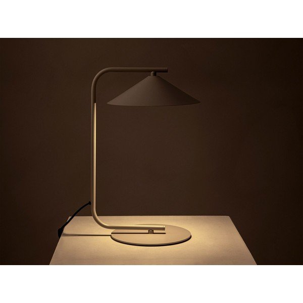 Kremno bela kovinska namizna svetilka (višina 42 cm) Nocte – Micadoni -image-1