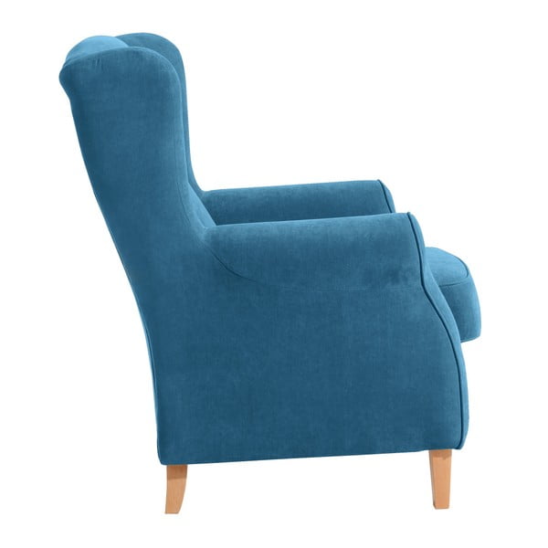 Petrolej moder fotelj Max Winzer Lorris-image-2