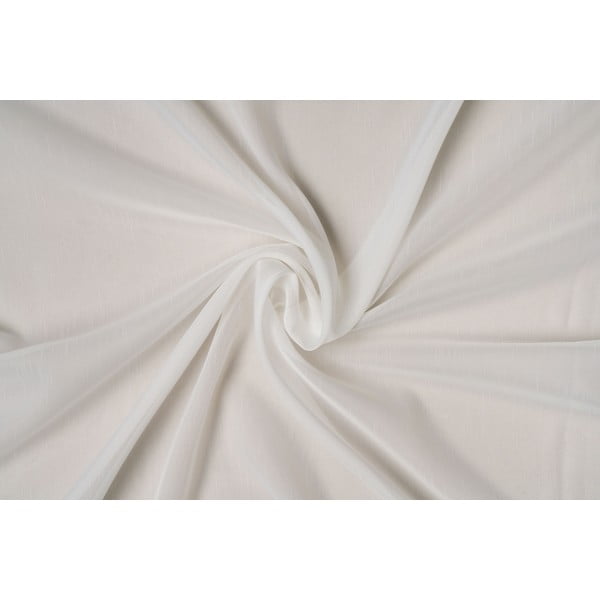 Bela prosojna zavesa iz tančice 150x50 cm Avenue – Mendola Fabrics-image-2