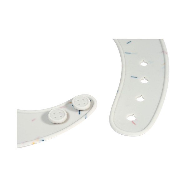 Bel silikonski slinček z žepom Kindsgut Bib Confetti-image-4