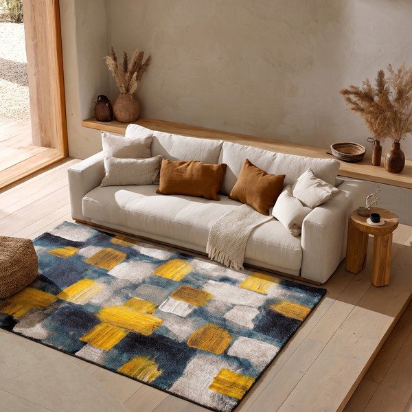 Modro-rumena preproga Universal Lienzo, 200 x 290 cm-image-1