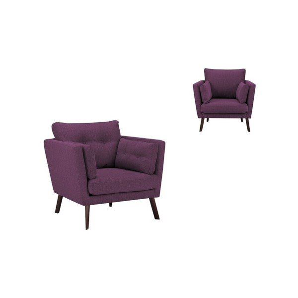 Vijolični fotelj Mazzini Sofas Elena-image-2