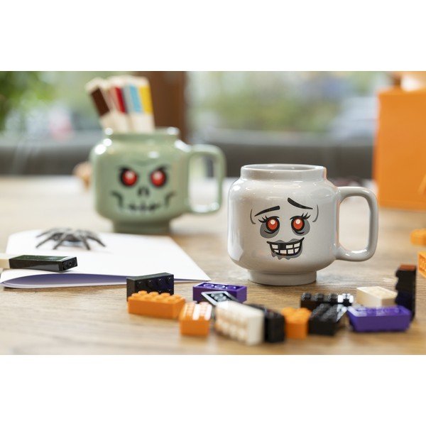Siva keramična otroška skodelica za latte 255 ml Zombie – LEGO®-image-1