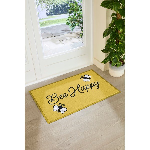 Predpražnik iz PVC-ja 60x90 cm Bee Happy – Artsy Doormats-image-2