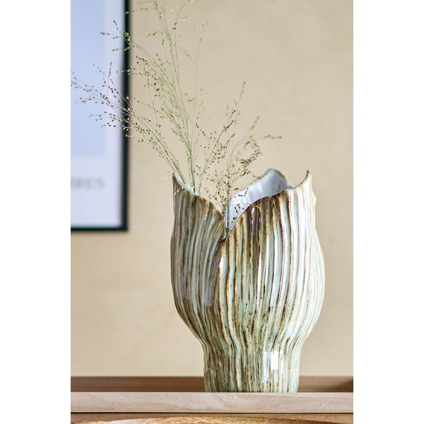 Svetlo zelena lončena vaza (višina 30 cm) Mahira – Bloomingville-image-1