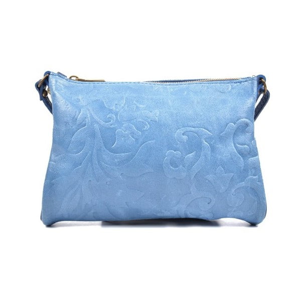 Modra usnjena torbica Carla Ferreri Cipria