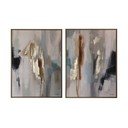 Tiskane/z ročno naslikanimi elementi slike v kompletu 2 ks z okvirjem/na platnu 60x80 cm Gallery – Bizzotto