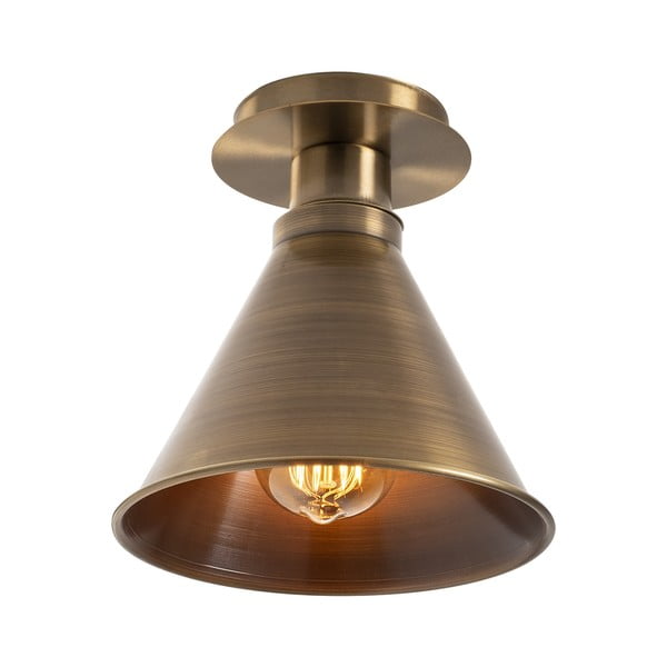 Stropna svetilka v bronasti barvi s kovinskim senčnikom ø 20 cm Berceste – Opviq lights