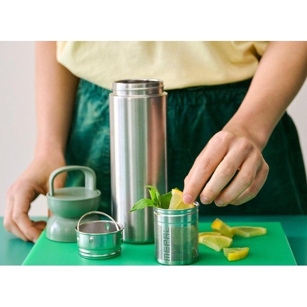 Termovka iz nerjavečega jekla v srebrni barvi/žajbljevo zelena 500 ml Ellipse – Mepal-image-1