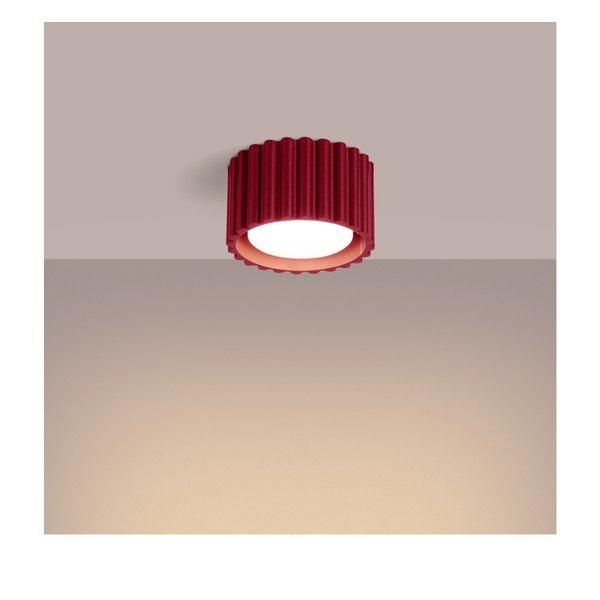 Bordo rdeče kovinsko točkovno svetilo ø 10 cm Zora – Sollux-image-4