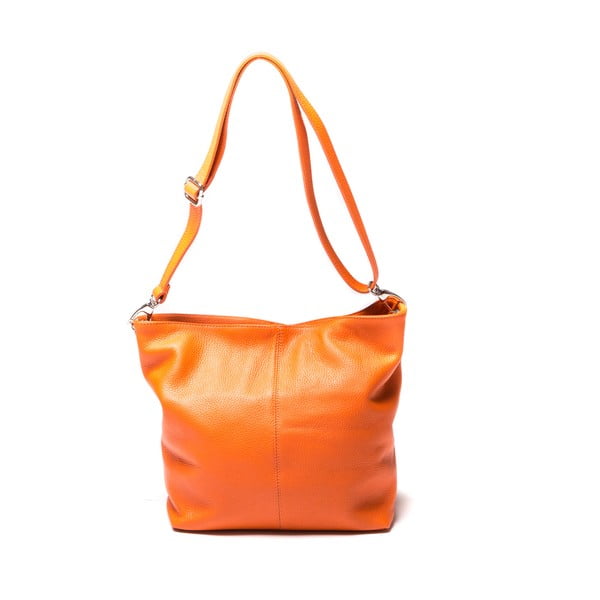 Oranžna usnjena torbica Luisa Vannini Gilliana