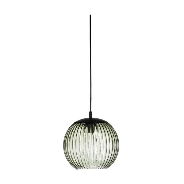 Zelena steklena LED viseča svetilka ø 23 cm Sybia – Bloomingville