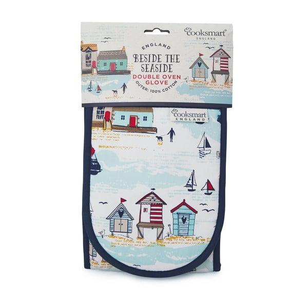 Bombažna dvojna kuhinjska rokavica Cooksmart ® Beside The Seaside-image-2
