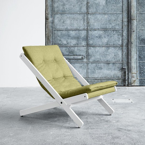 Karup Boogie zložljivi stol Bela/Avocado Green