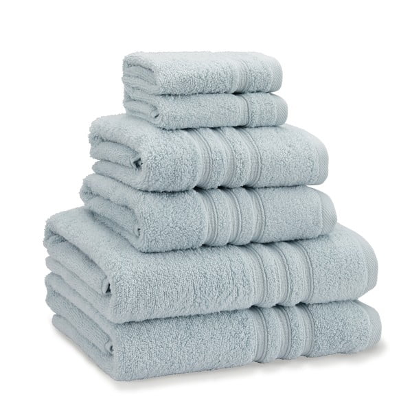 Svetlo modri frotirni bombažni komplet brisač 6 ks Zero Twist – Catherine Lansfield