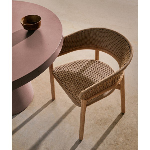 Betonska okrogla vrtna miza ø 120 cm Aiguablava – Kave Home-image-2