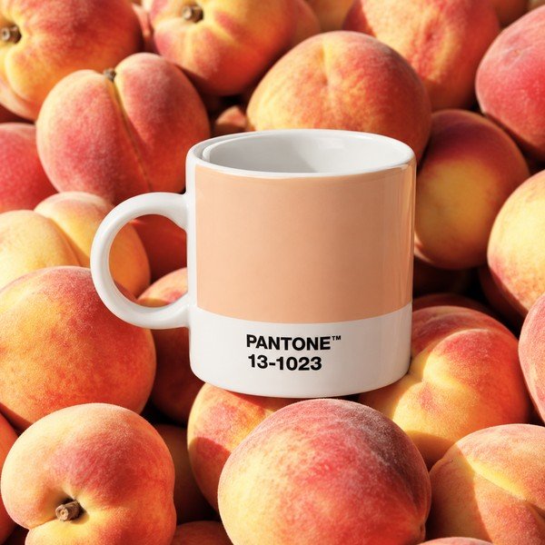 Breskova porcelanasta skodelica za espresso 120 ml Peach Fuzz 13-1023 – Pantone-image-1