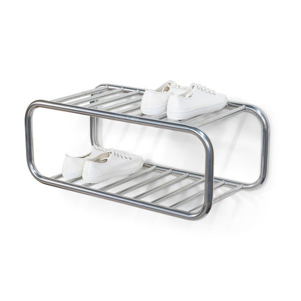 Kovinska stenska omarica za čevlje v srebrni barvi 72x28x35 cm Retro – Spinder Design-image-3