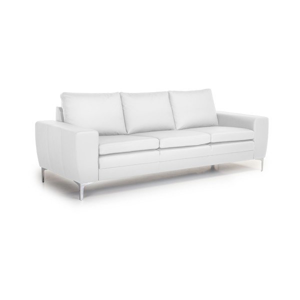 Bela usnjena zofa Scandic Twigo, 227 cm-image-2