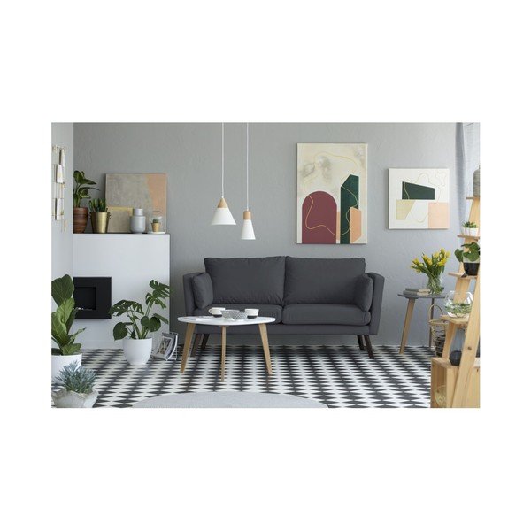 Temno siva 3-sedežna zofa Mazzini Sofas Elena-image-3