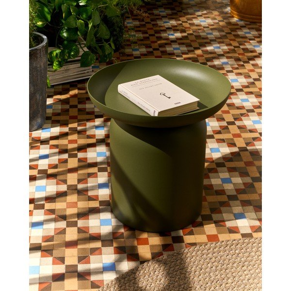 Kovinska okrogla vrtna mizica ø 45 cm Arcola – Kave Home-image-4
