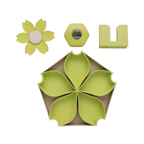 Zeleni 4-delni servirni set XD Design Collection