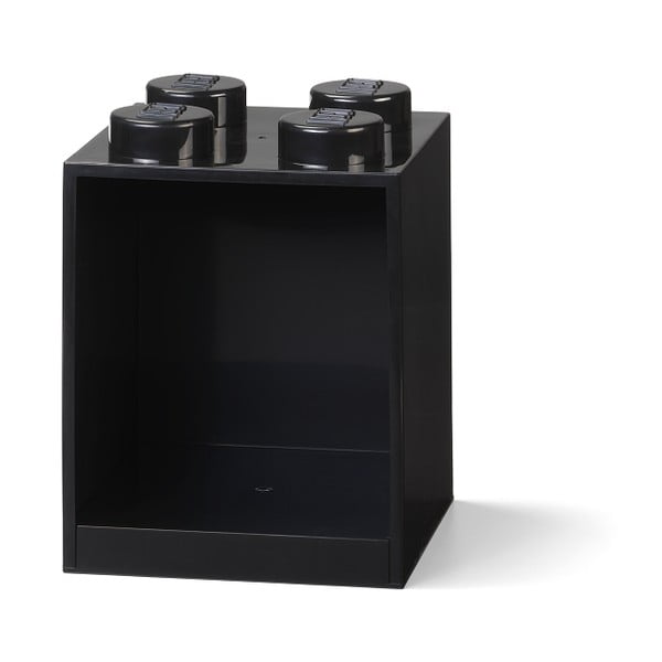Otroška črna stenska polica LEGO® Brick 4-image-1