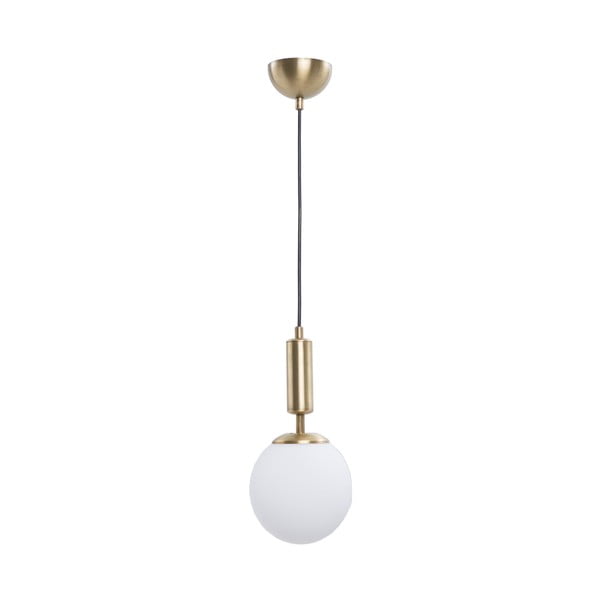Bela/zlata viseča svetilka s steklenim senčnikom ø 15 cm Monera – Squid Lighting