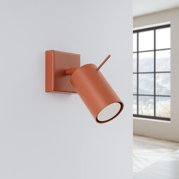 Opečnato oranžno točkovno svetilo 8x16 cm Etna – Sollux-image-2