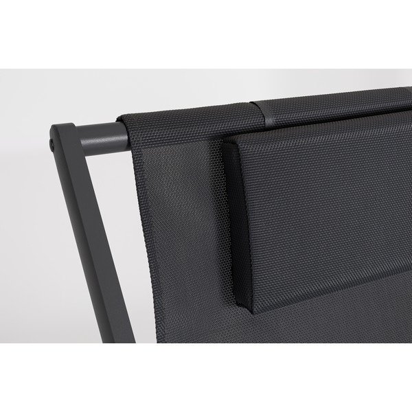 Antracitno siv kovinski vrtni ležalnik Taylor – Bizzotto-image-3