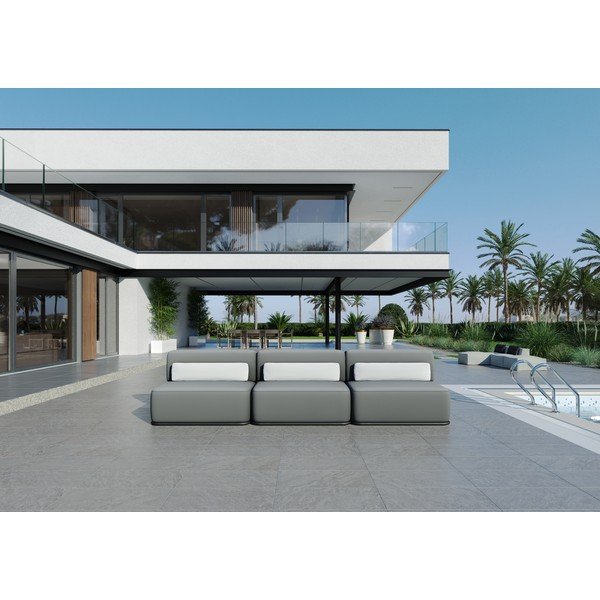 Svetlo siv vrtni modularni kavč 306 cm Straw – Sit Sit-image-1