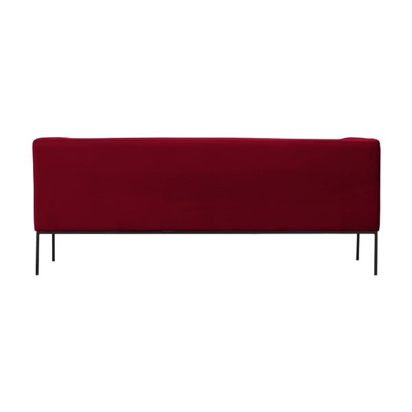 Rdeča žametna zofa Windsor & Co Sofas Neptune, 195 cm-image-4