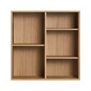 Stenski regal v hrastovem dekorju v naravni barvi 70x70 cm Mistral – Hammel Furniture