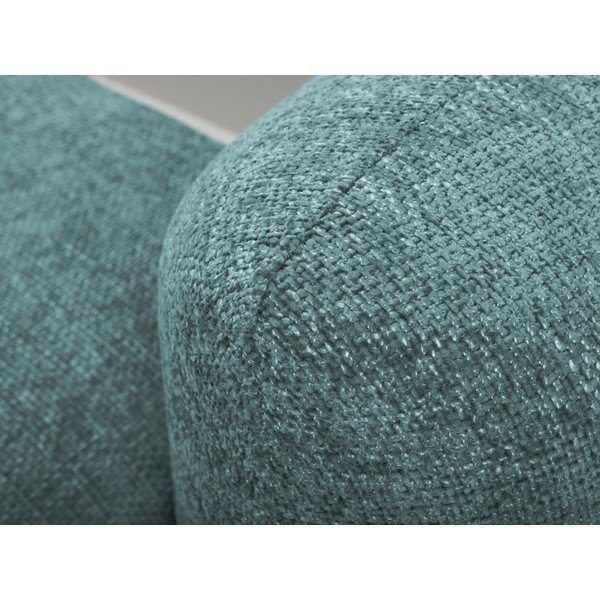 Modra raztegljiva kotna sedežna garnitura iz šenilje s prostorom za shranjevanje (levi kot/z ležalnikom) Mele – Makamii-image-4