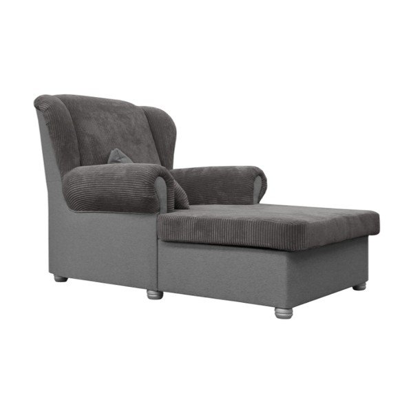 Sivorjav ležalnik iz rebrastega žameta Lord – Ropez-image-3