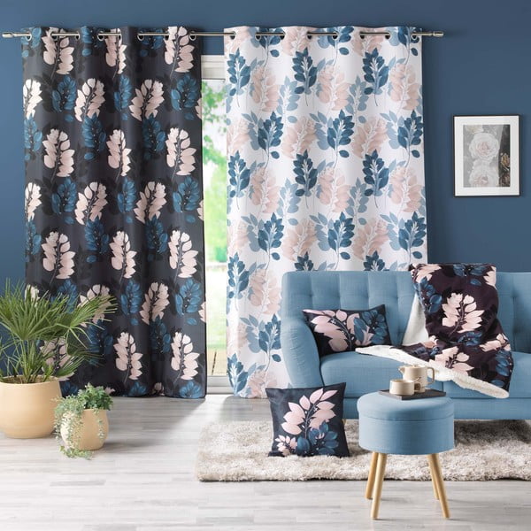 Temno modra zavesa 140x260 cm Belline – douceur d'intérieur-image-3