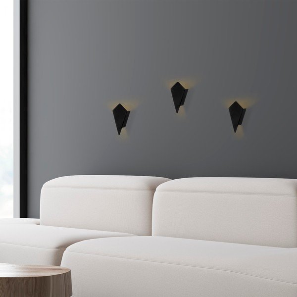 Črna stenska svetilka Cut – Opviq lights-image-1