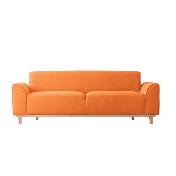 Oranžni trisedežni kavč Kooko Home Jazz