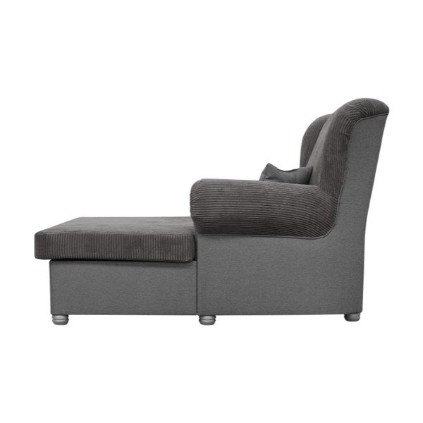 Sivorjav ležalnik iz rebrastega žameta Lord – Ropez-image-4