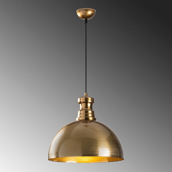 Viseča svetilka v zlati barvi s kovinskim senčilom ø 40 cm Vamp – Opviq lights-image-1