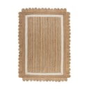 Ročno tkana preproga iz jute v naravni barvi/slonokoščena 120x170 cm Grace White – Flair Rugs