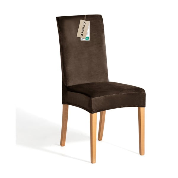 Rjava raztegljiva prevleka za stol 48 cm Sento – Restilo-image-2