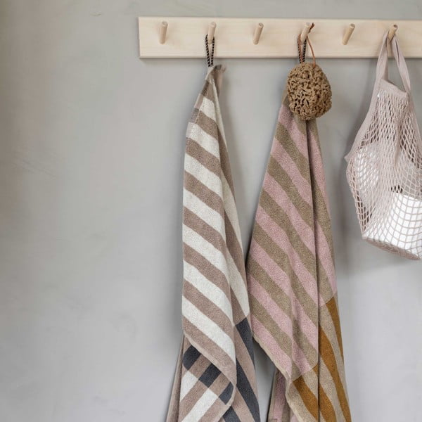 Modro-siva brisača iz organskega bombaža 50x90 cm Disorder - Mette Ditmer Denmark-image-2