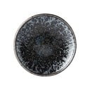 Črno-siv keramičen krožnik MIJ Pearl, ø 17 cm